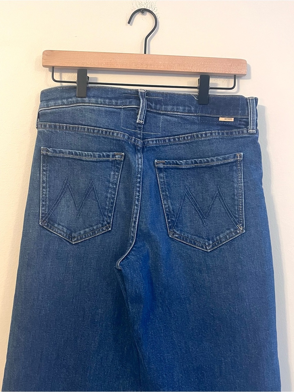 MOTHER Women’s Lil Tomcat Roller Skimp Jeans Size 28 Wide-Leg Button Fly - Picture 7 of 13